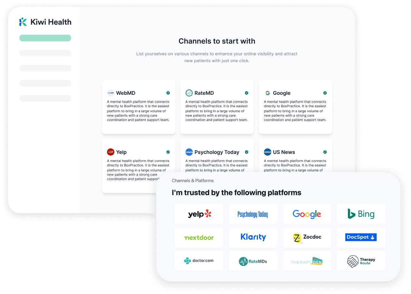 Why medical providers choose to list with Kiwi Health
