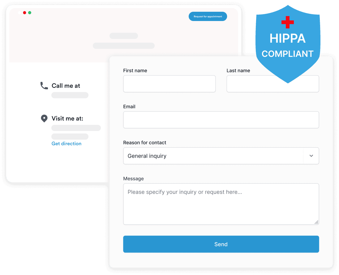 HIPAA-compliant contact