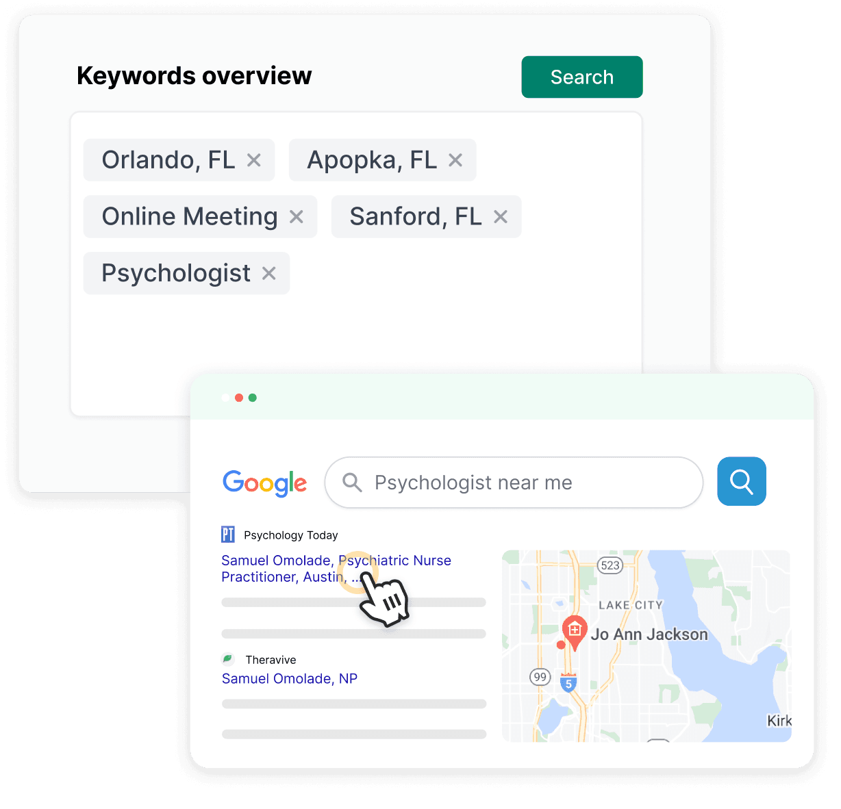 Keyword-driven profile enhancement